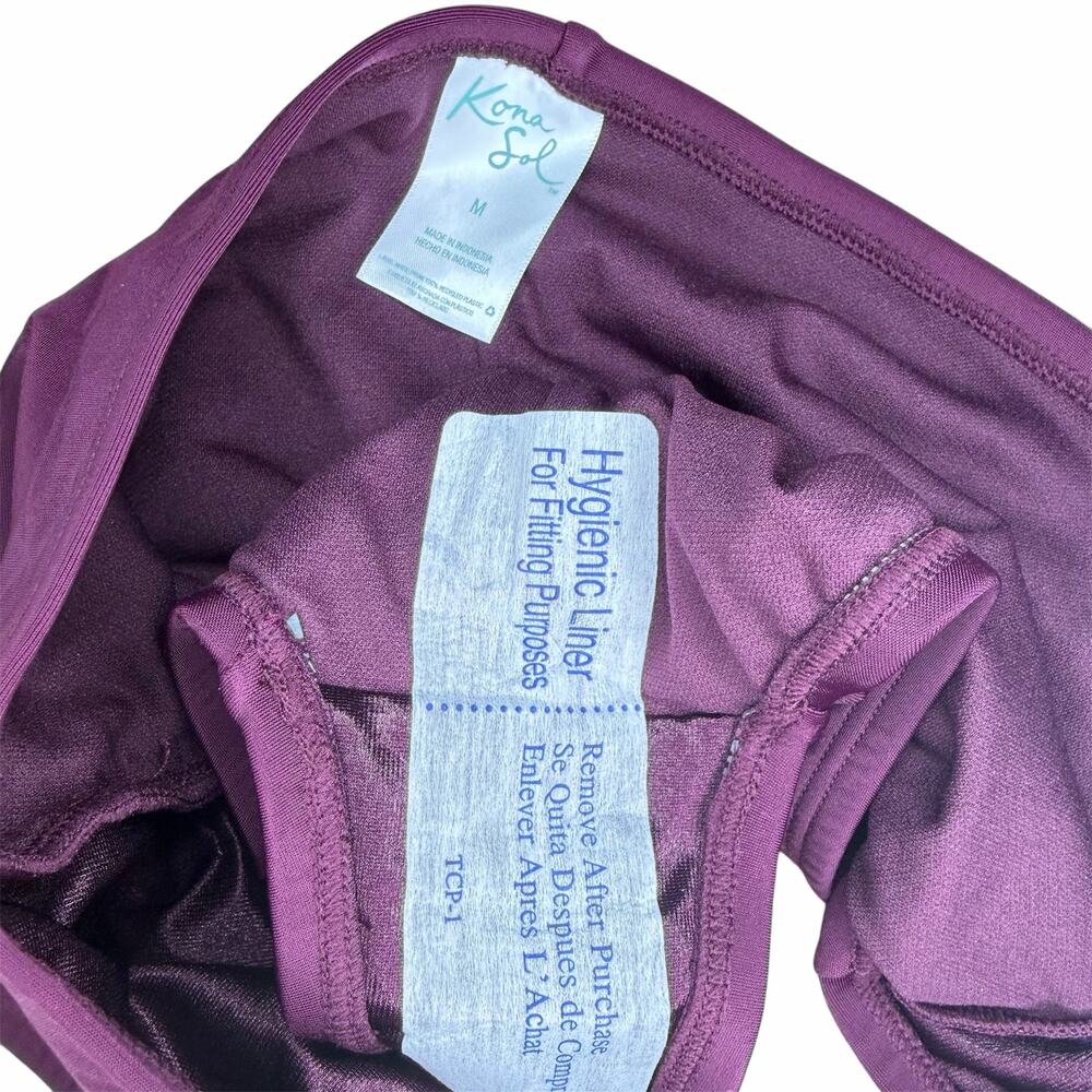 NWT Kona Sol High Coverage High Waist Bikini Bottom Size M - Picture 3 of 4